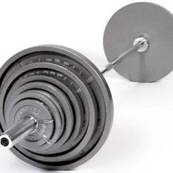 Troy Barbell Troy 300lb GRAY Olympic Set W/ Chrome Bar